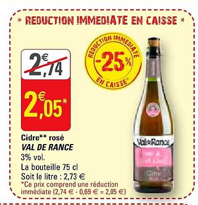 Cidre Rosé Val De Rance