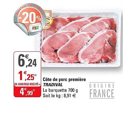 Côte De Porc Première Tradival