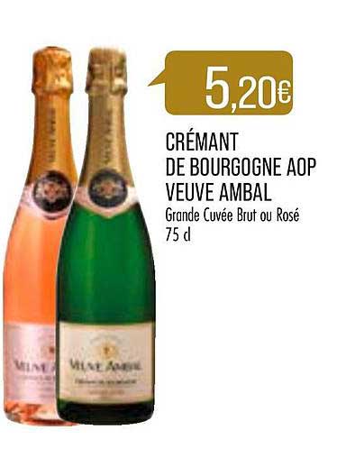 crémant de bourgogne aop veuve ambal