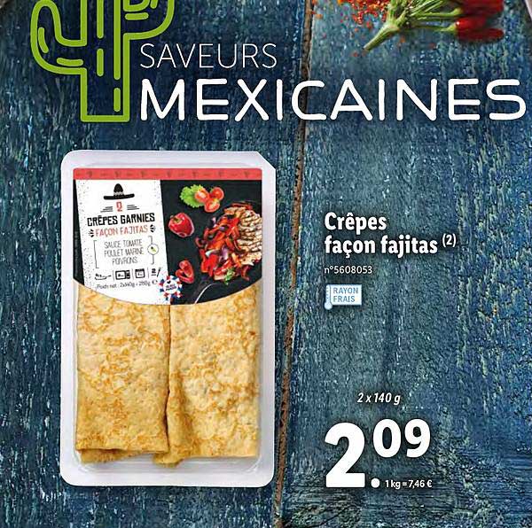 crêpes façon fajitas