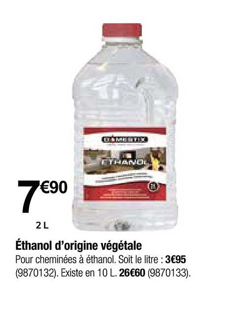 éthanol d'origine végétale