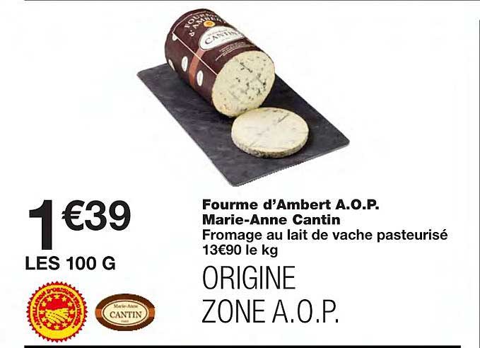 fourme d'ambert a.o.p. marie anne cantin