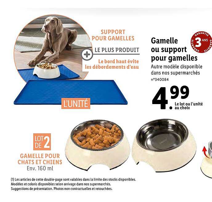 gamelle ou support pour gamelles