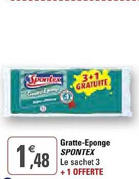 gratte éponge spontex
