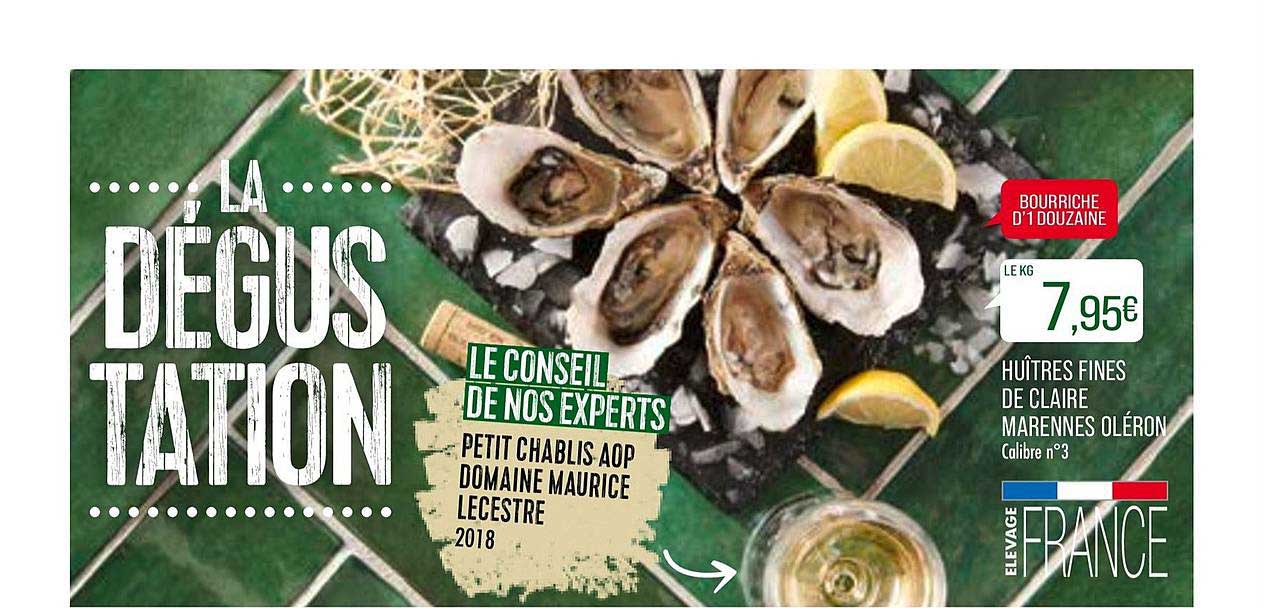 huîtres fines de claire marennes oléron