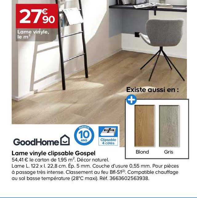 Lame Vinyle Clipsable Gospel Goodhome