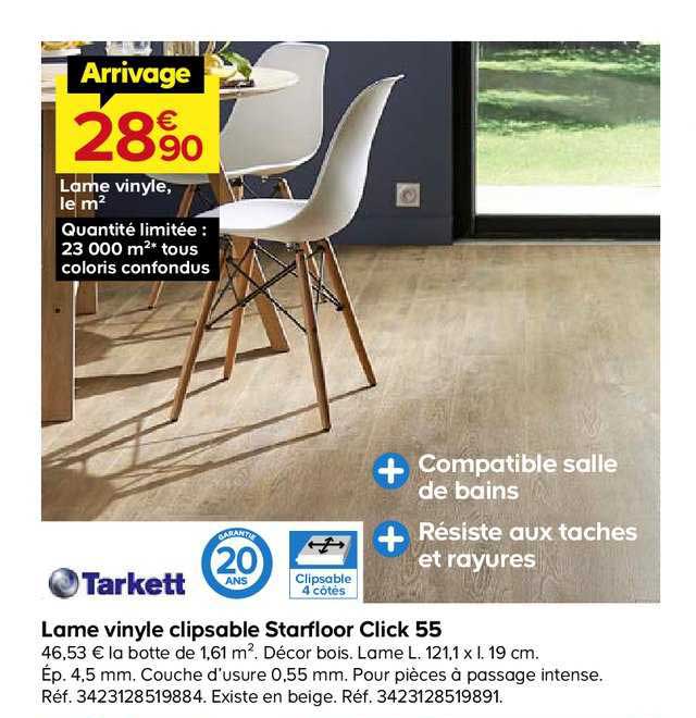 lame vinyle clipsable starfloor click 55