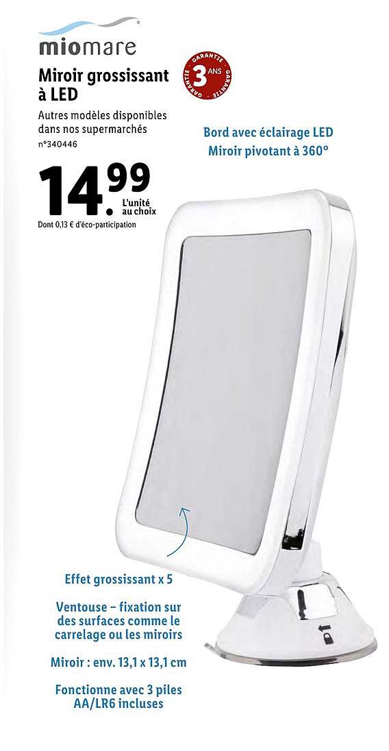 Miroir Grossissant à Led