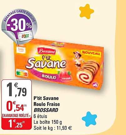 p'tit savane roulo fraise brossard