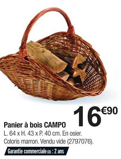 panier à bois campo