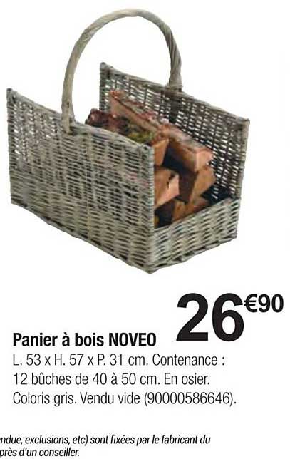 panier à bois noveo