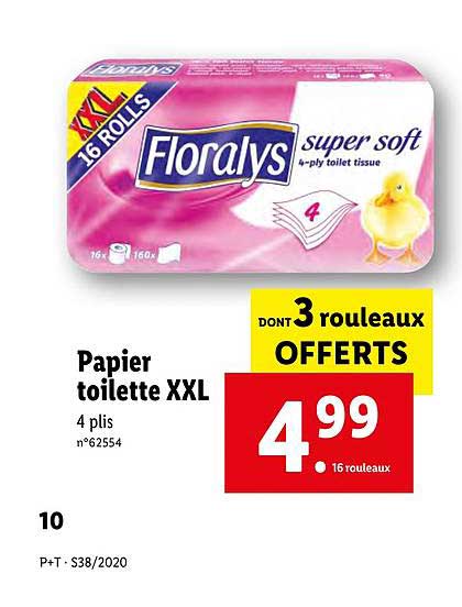 papier toilette xxl dont 3 rouleaux offerts