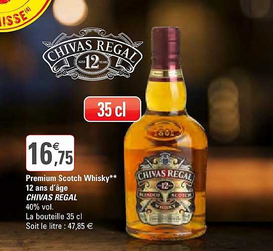 premium scotch whisky 12 ans d'âge chivas regal