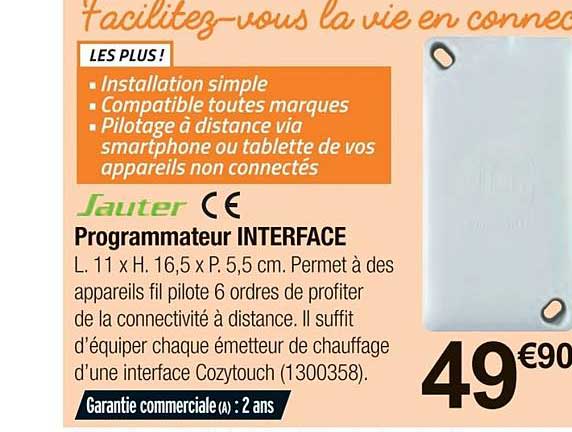 Programmateur Interface Sauter
