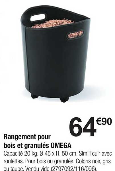 Rangement Pour Bois Et Granulés Omega