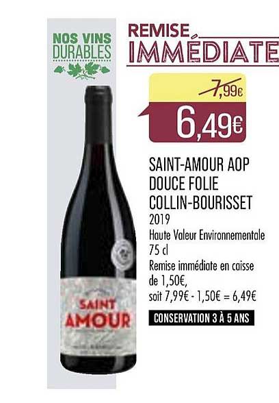 saint amour aop douce folie collin bourisset