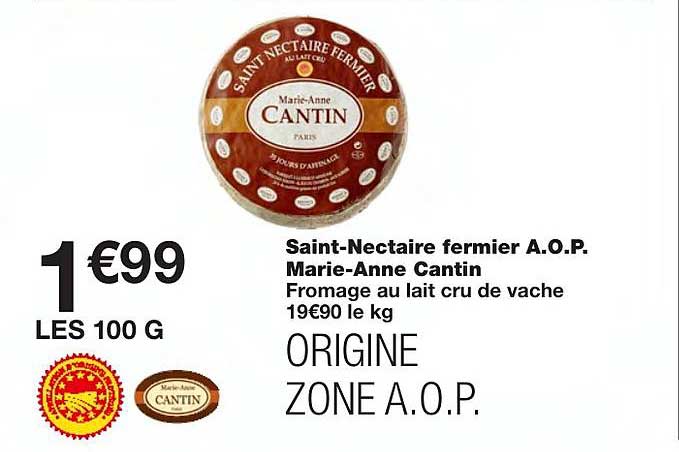 saint nectaire fermier a.o.p. marie anne cantin