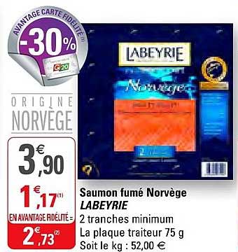 Saumon Fumé Norvège Labeyrie