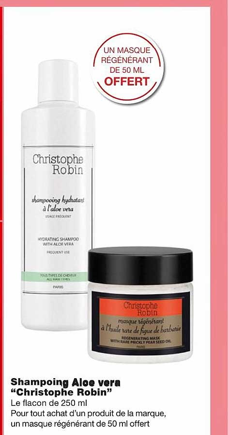 shampoing aloe vera "christophe robin"