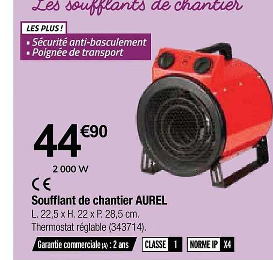 soufflant de chantier aurel