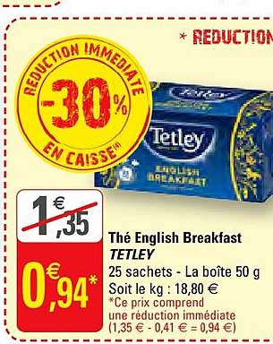 thé english breakfast tetley
