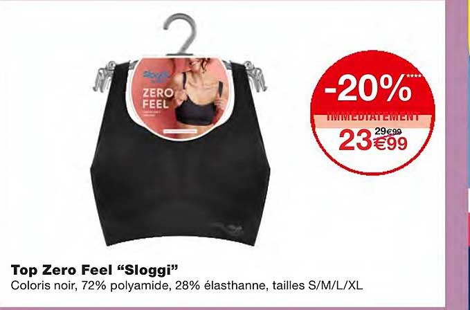 top zero feel sloggi -20% immédiatement