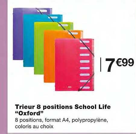 Trieur 8 Positions School Life Oxford