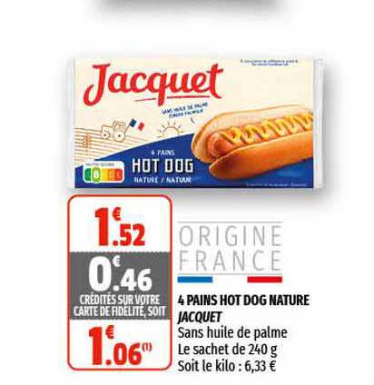 4 pains hot dog nature jacquet