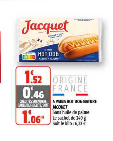 4 pains hot dog nature jacquet