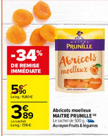 abricots moelleux maître prunille