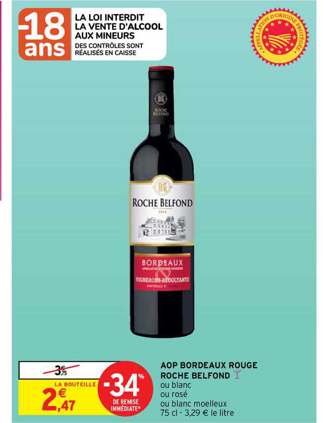 aop bordeaux rouge roche belfond
