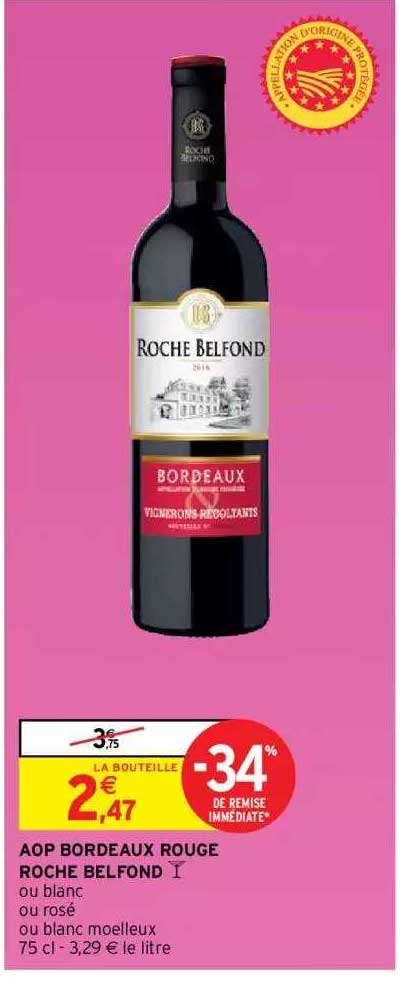 aop bordeaux rouge roche belfond