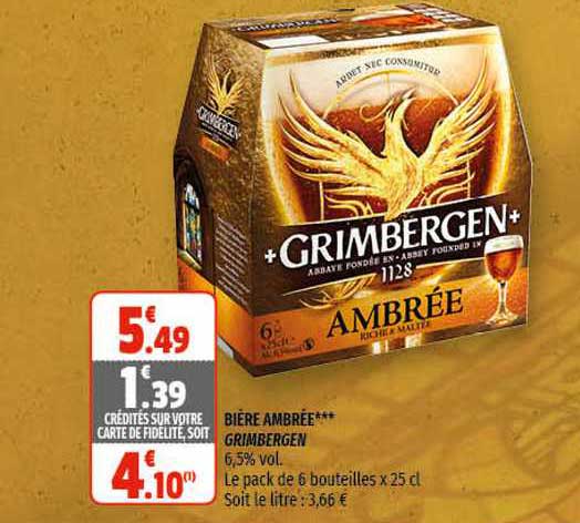 Bière Ambrée Grimbergen