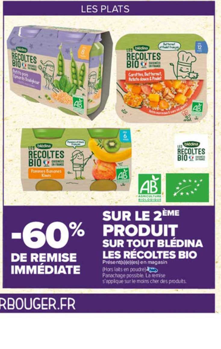 blédina les récoltes bio