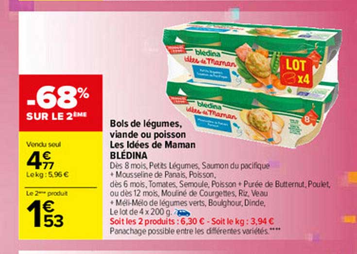 bols de légumes, viande ou poisson les idées de maman blédina