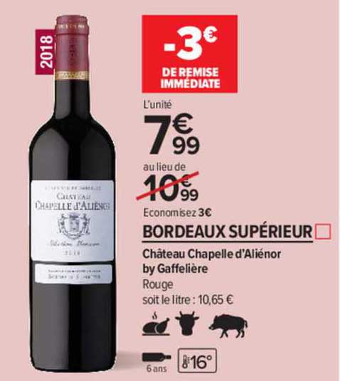 bordeaux supérieur château chapelle d'aliénor by gaffelière rouge