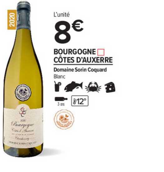 bourgogne côtes d'auxerre domaine sorin coquard blanc