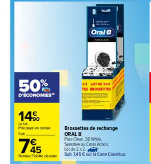 brossettes de rechange oral b