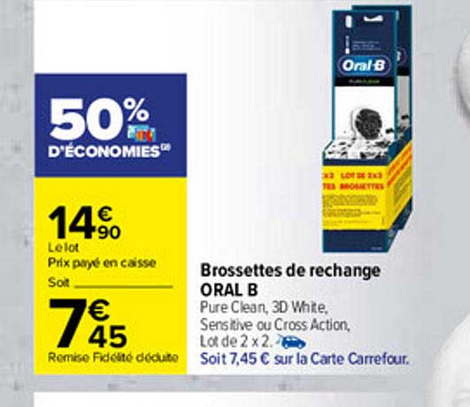 brossettes de rechange oral b
