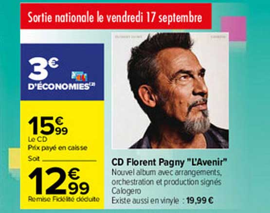 cd florent pagny "l'avenir"