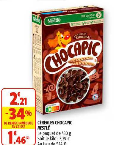 Céréales Chocapic Nestlé