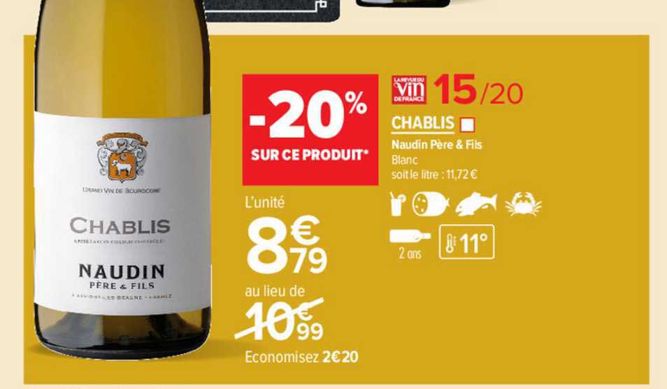 chablis naudin père & fils blanc
