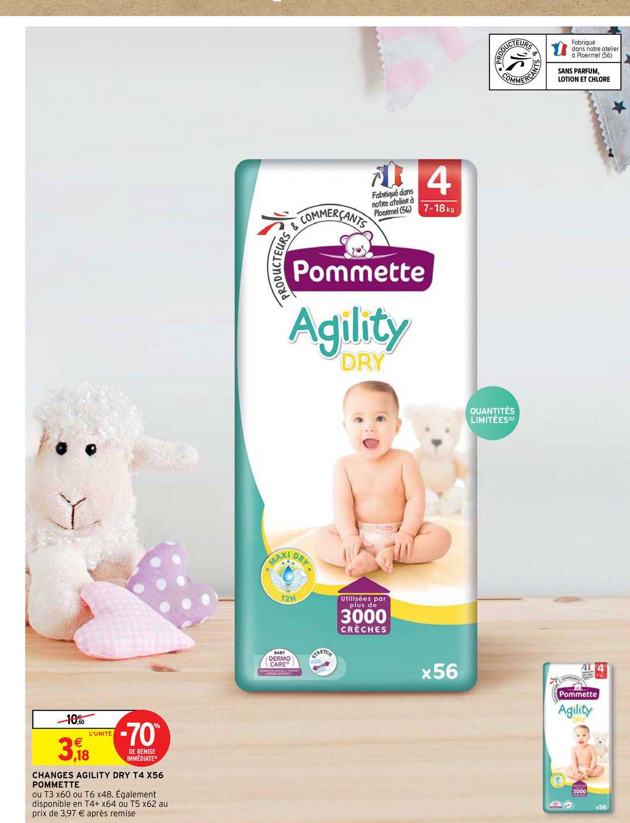 changes agility dry t4 x56 pommette