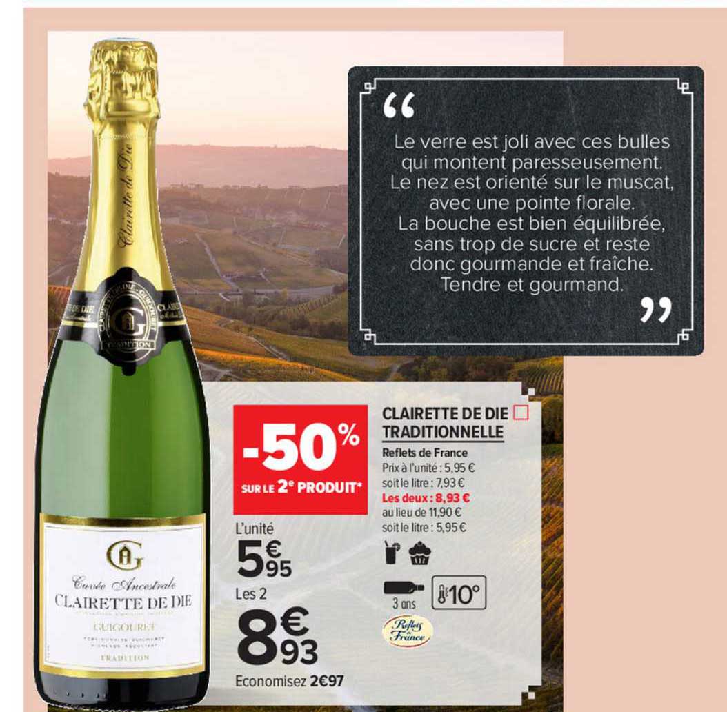 clairette de die traditionnelle reflets de france