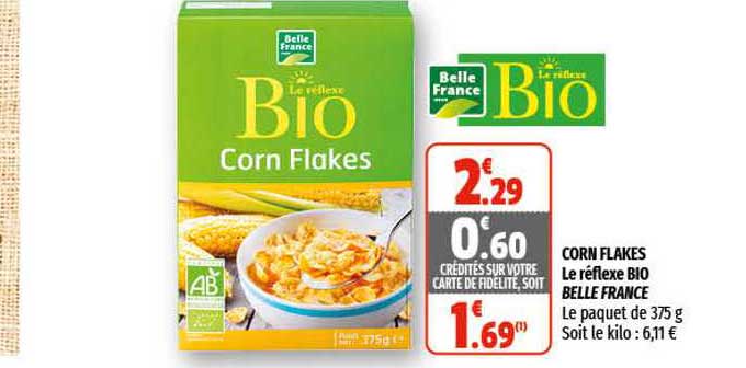 corn flakes le réflexe bio belle france