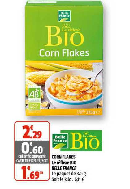 corn flakes le réflexe bio belle france