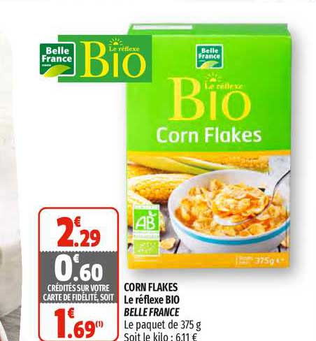 corn flakes le réflexe bio belle france