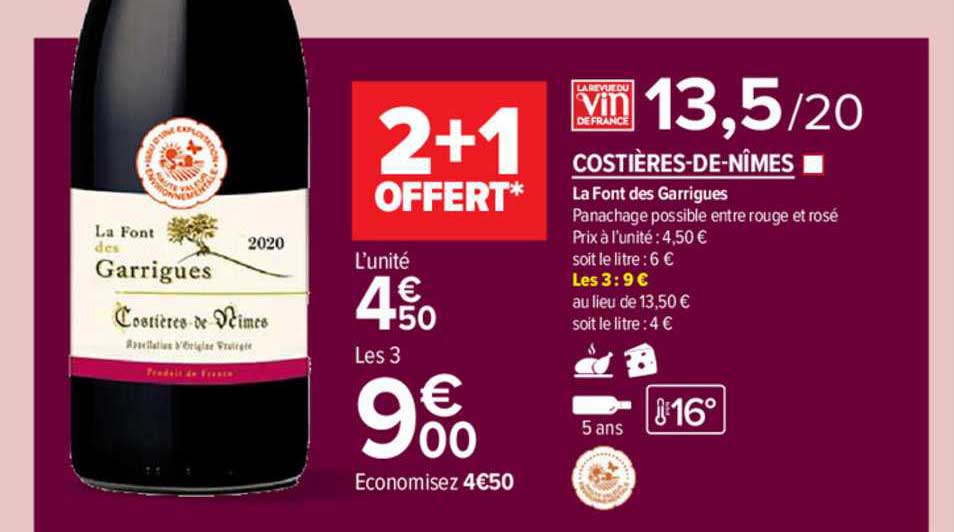 costières-de-nîmes la font des garrigues