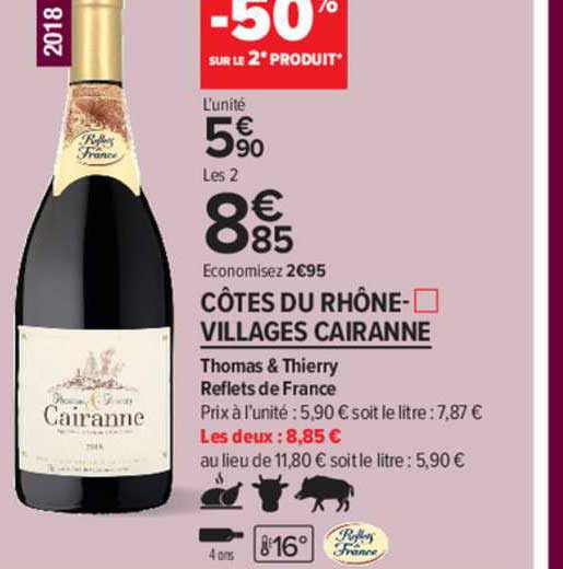 côtes du rhône-villages cairanne thomas & thierry reflets de france