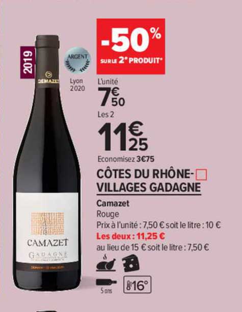 côtes du rhône-villages gadagne camzet